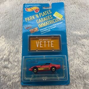 Hot Wheels “’80s Corvette – Park N Plates” (1988) Vintage Collectible 2170-0810